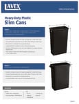 Lavex Slim Cans Specsheet