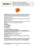Red Lentils Specsheet Red Lentils Specsheet