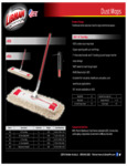 Libman Dust Mop Spec Sheet 537922 Libman Dust Mop Spec Sheet 537922