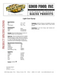 Light Corn Syrup 103CRNSYRPLT Specsheet