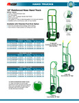 Little Giant 12 Inch Hand Truck Specsheet