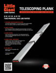 Little Giant Telescoping Plank Spec Sheet Little Giant Telescoping Plank Spec Sheet