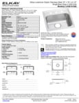 Elkay LRAD1918653 Spec Sheet
