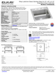 Elkay LRAD202255 Spec Sheet
