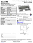 Elkay LRAD2522653 Spec Sheet Elkay LRAD2522653 Spec Sheet