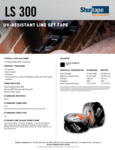 Shurtape LS300 Technical Data Sheet