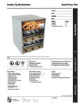 LTI HM Countertop Slanted Double Shelf Heated Pass-Thru Self-Serve Merchandiser Specsheet