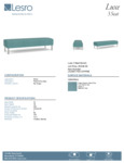 Luxe - LX3001.FSV-01PPSE Spec Sheet Luxe - LX3001.FSV-01PPSE Spec Sheet