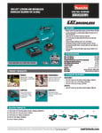 Makita CORDLESS BLOWER KIT XBU03SM1 Specs