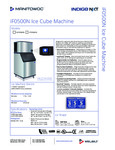 Manitowoc iF0500N Ice Machine Specs