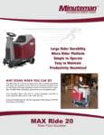 Minuteman MaxRide20 spec sheet