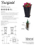 Mayne Fairfield 40 Inch Tall Planter Spec Sheet Mayne Fairfield 40 Inch Tall Planter Spec Sheet