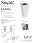 Mayne Fairfield 40 Inch Waste Bin Spec Sheet