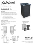 mayne lakeland 38 inch waste bin spec sheet