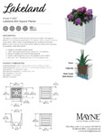 Mayne Lakeland Planter Spec Sheet