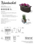 Mayne Nantucket 2ft Window Box Spec Sheet