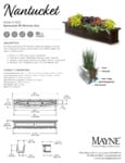 Mayne Nantucket 5ft Window Box Spec Sheet Mayne Nantucket 5ft Window Box Spec Sheet