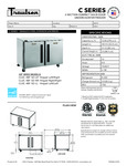 Traulsen C Series Undercounter Freezer Specsheet