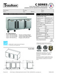 Traulsen C Series Worktop Refrigerator Specsheet
