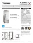 Traulsen C Series Refrigerator Specsheet