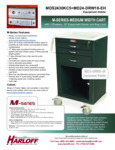 M-SERIES MEDIUM WIDTH CART WITH OPEN EQUIPMENT HOLDER spec sheet M-SERIES MEDIUM WIDTH CART WITH OPEN EQUIPMENT HOLDER spec sheet