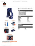 METAL DETECTABLE GLOVE CLIP - BELT CLIP - BLUE SPEC SHEET