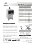 Mibrasa Charcoal Oven HMB AB 110 Spec Sheet