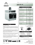 Mibrasa Charcoal Oven HMB SB 160 Spec Sheet Mibrasa Charcoal Oven HMB SB 160 Spec Sheet