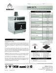 Mibrasa Charcoal Oven HMB SB 75 Spec Sheet