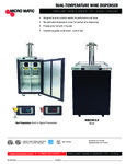 MicroMatic MDD23W-E-B Pro-Line Wine E-Series Dual Temperature Wine Dispenser Specsheet