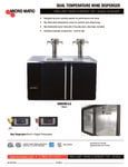 MicroMatic MDD58W-E-E Pro-Line Wine E-Series Dual Temperature Wine Dispenser Specsheet MicroMatic MDD58W-E-E Pro-Line Wine E-Series Dual Temperature Wine Dispenser Specsheet