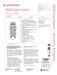 Frymaster MJ40 Gas Fryers