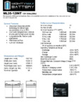 ML35 12INT Battery Data Sheet ML35 12INT Battery Data Sheet
