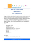 Paragon 4 oz. Mod Pop Spec Sheet Paragon 4 oz. Mod Pop Spec Sheet
