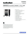 Moffat H8T-FS-UC Full Size 8 Tray Undercounter holding cabinet touch screen controls specsheet Moffat H8T-FS-UC Full Size 8 Tray Undercounter holding cabinet touch screen controls specsheet