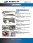CART, MOTOR UTILITY, 3 SHELF, LOAD MASTER CART, MOTOR UTILITY, 3 SHELF, LOAD MASTER