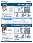Motorized Backdraft Dampers Literature Motorized Backdraft Dampers Literature