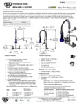 FAUCET PRERN WALL 8"C 8"RSR 8"SWNG 1.07 GPM spec sheet FAUCET PRERN WALL 8"C 8"RSR 8"SWNG 1.07 GPM spec sheet