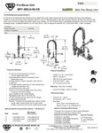 FAUCET PRERN WALL 8"C 8"RSR 6"SWNG .65 GPM spec sheet FAUCET PRERN WALL 8"C 8"RSR 6"SWNG .65 GPM spec sheet