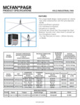 MRC FAN SPECSHEET MRC FAN SPECSHEET