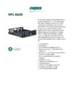 Orbis - NPL660 Specsheet