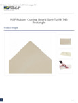 CUTTING BOARD RUBBER, BEIGE, SANI-TUFF spec sheet