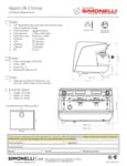 Nuova Simonelli Appia Life 2gr Volumetric Spec Sheet