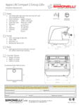 Nuova Simonelli Appia Life Compact 220V 2 group Specsheet Nuova Simonelli Appia Life Compact 220V 2 group Specsheet