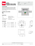 Oatey Ice Maker Outlet Box Spec Sheet