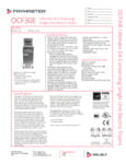OCF30 Electric Specification Sheet