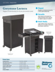 Oklahoma Sound Specsheet Greystone Lectern Oklahoma Sound Specsheet Greystone Lectern