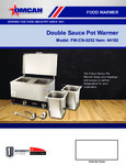 Omcan Double Sauce Pot Warmer Specsheet Omcan Double Sauce Pot Warmer Specsheet