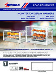 Omcan DW-CN Display Warmer Specsheet