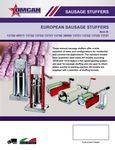 Omcan European Sausage Stuffer Specsheet Omcan European Sausage Stuffer Specsheet